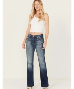 7 For All Mankind Women's Dojo Trouser Flare Jeans