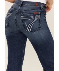 7 For All Mankind Women's Dojo Trouser Flare Jeans