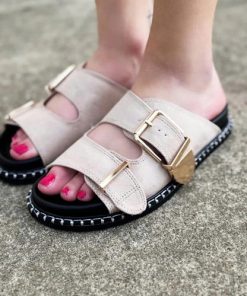 Shu Shop Charlotte Sandals In Beige Suede