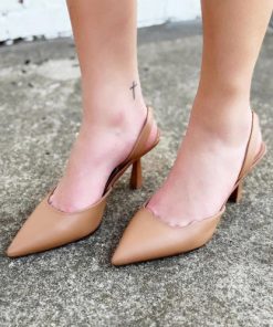 Steve Madden Finlee Leather Heels In Tan