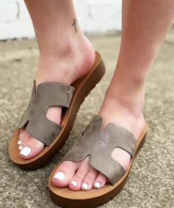 Corkys Hold Please Sandals In Bronze