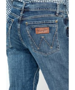 Wrangler Retro Men's Layton Medium Wash Low Rise Slim Bootcut Jeans